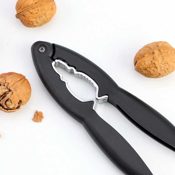 Svart-1pc Verktyg Valnöt Hållare Tallrik Nöt Hållare ABS Handtag Valnöt Cracker Krabba Cracker
