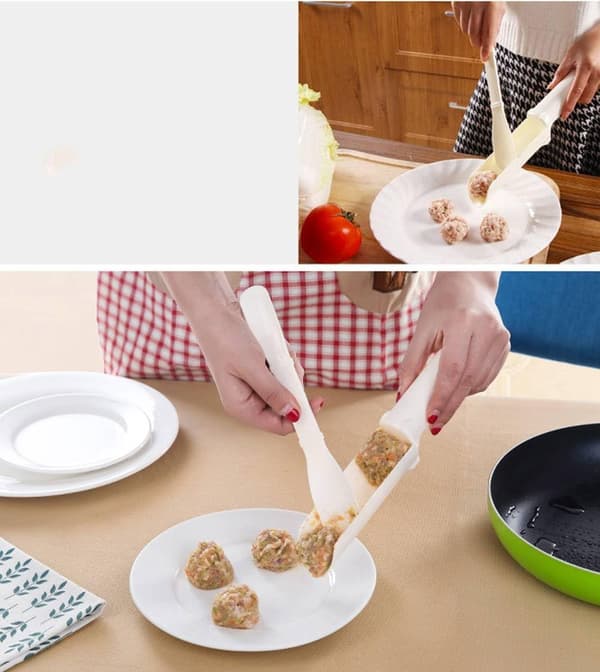 Kök Kreativa Köttbullar Fiskbollar Maker Processor Skrapa Wh