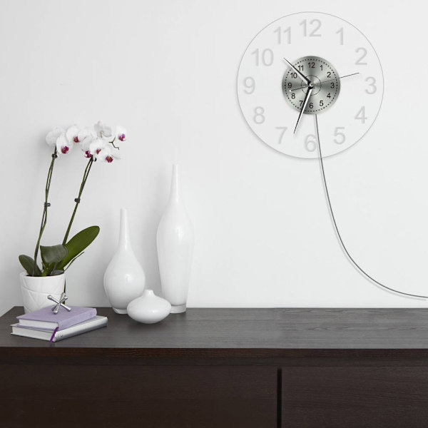 Arabialaiset numerot LED-valaistu seinäkello Vintage-koristeellinen