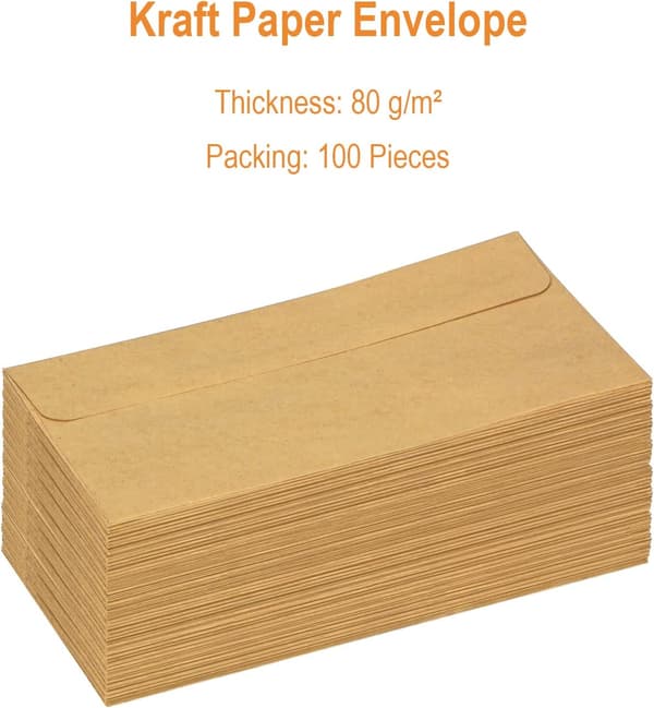 Kraftpapirkonvolutter, Vintage Kraftpapirkonvolutter (100 stykker