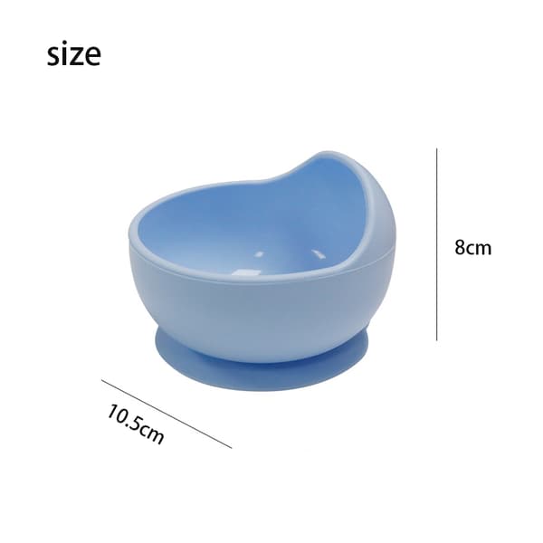 Silikone Sugekopper, Holdbare Madskåle og Skeer, Blå