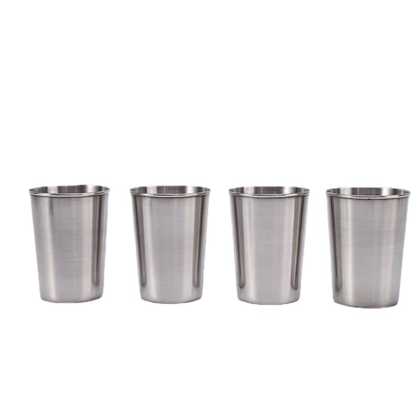 (4 170ml KOPPAR + 1 kopplock) rostfritt stål mugg set - återanvändbar