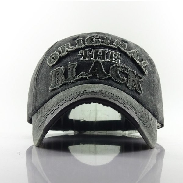 Original svart broderad baseballkeps bomullsanka tunga h