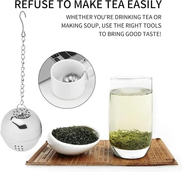 2 stk. rustfrit stål te-infuser te-infuser, te-infuser st