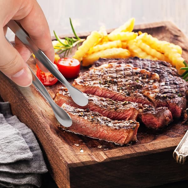 12-pack Mini Kökstänger i Rostfritt Stål, 10 cm - Silver