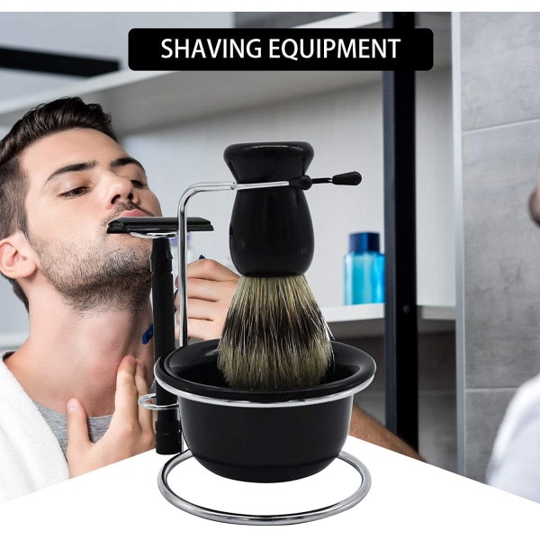 Standsæt til mænd, Universal Heavy rustfri barberbørste Stan