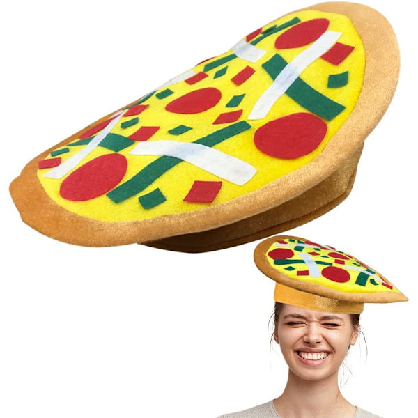 Rolig pizzahatt, 1 st, rolig halloween-kostymaccessoar,