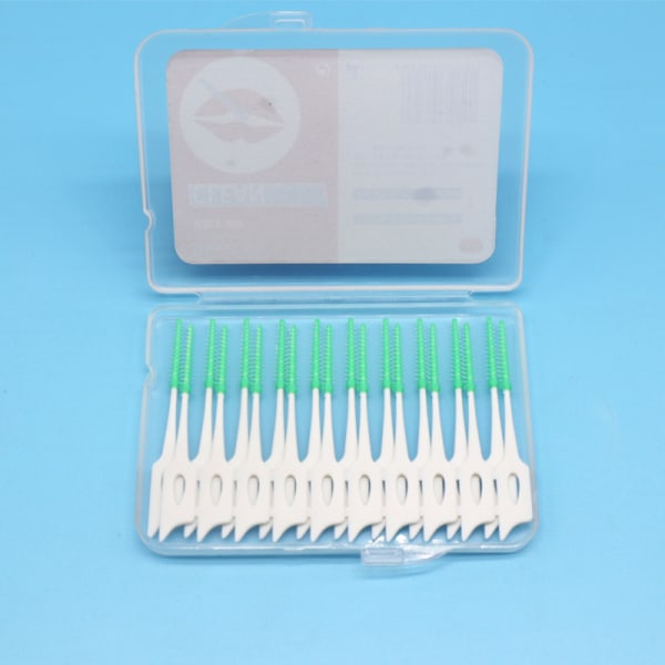 20 stykker tandtrådsplukkere Interdentalbørster tandtrådstave i
