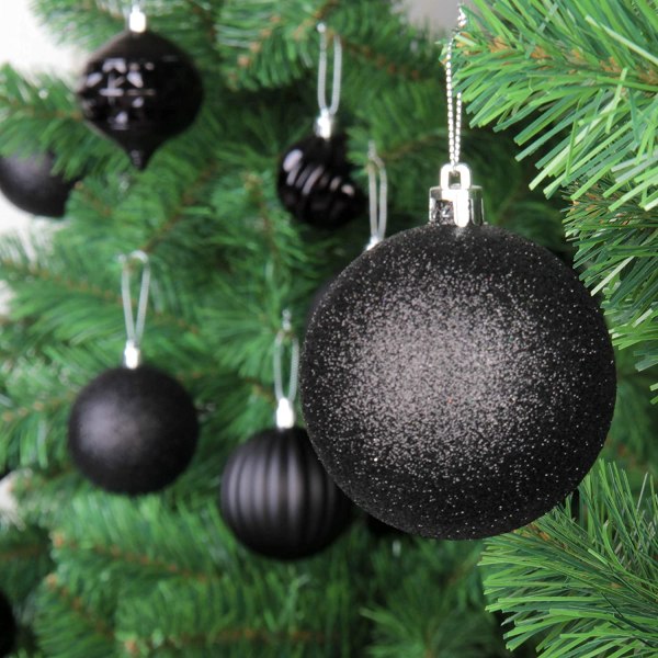 36 stk julekuler Ornament for Xmas Tree Shatterproof Chris