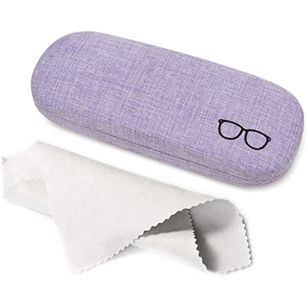Lerret Canvas Hard Glasses Case Bærbar Beskyttende Etui for Glas