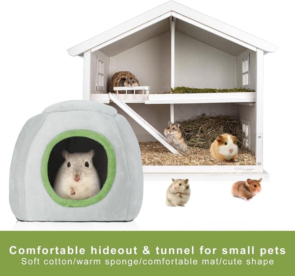 2 st Guinea Pig Bed Cozy Hamster Bur H