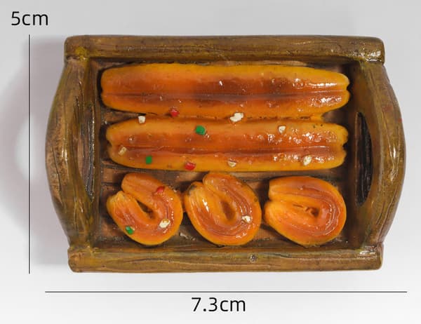 4-delad stor bröd magnetisk stereo kylskåpsmagnet whiteboa
