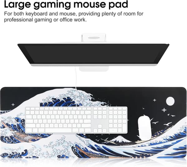 Gaming Musematte Ekstra Stor Musematte Datamaskin Skrivebordspute Glatt S