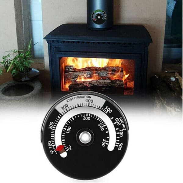 Magnetisk vedspisrörs termometer spis rökbrännare temp