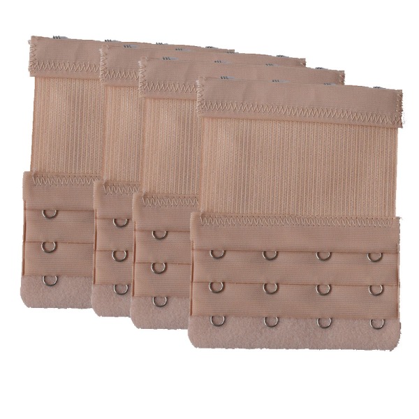 4 stk Apricot (mørk hud) BH-forlengere 4 kroker BH-forlengere 4 H