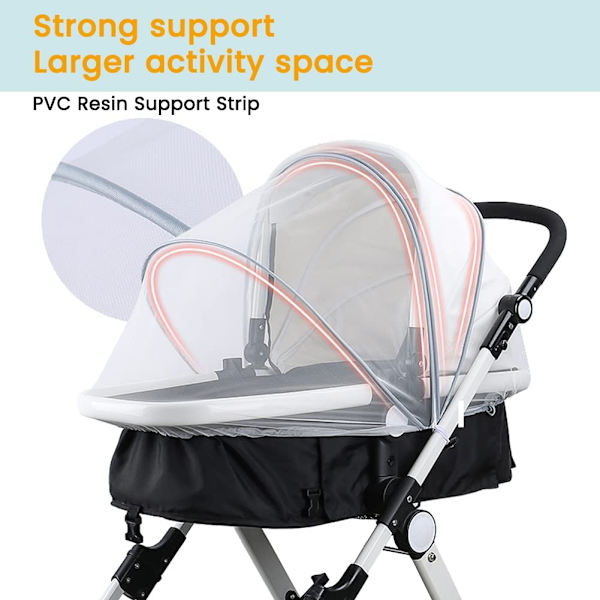 Universal Baby Mosquito Net for Pushchair,Breathable Pram Fly In