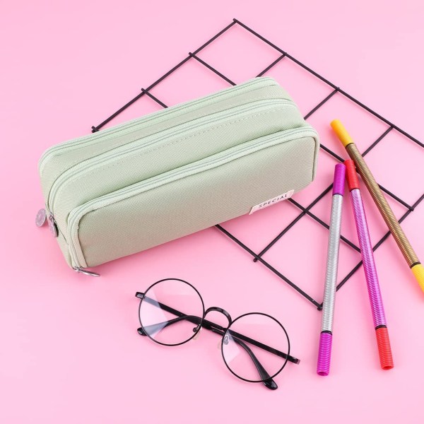 Blyantveske med stor kapasitet, kosmetikkveske, blyantveske, penn og blyant