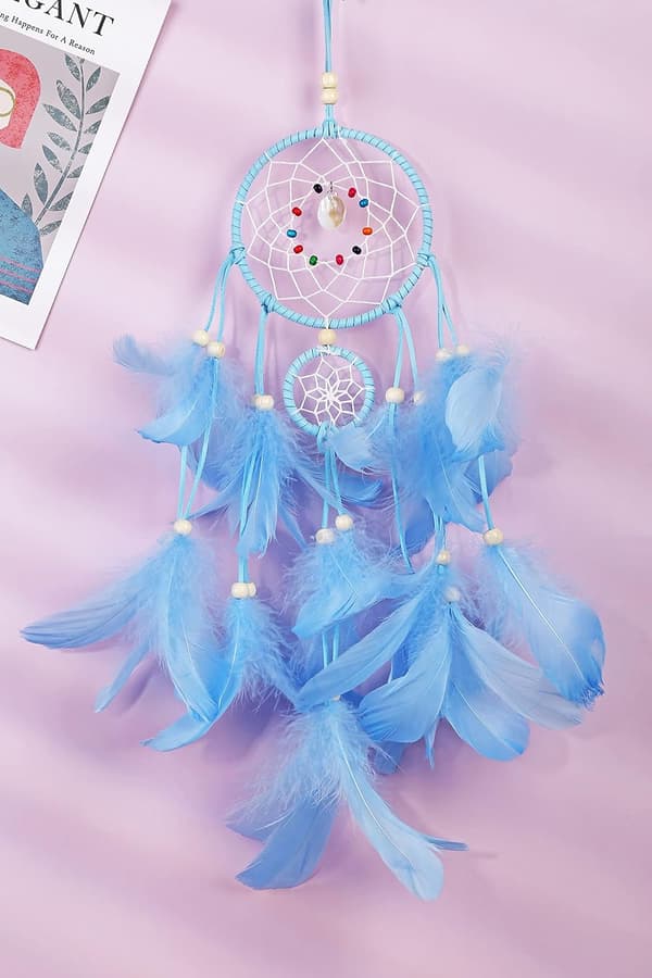 Fjærdreamcatcher Shell Dreamcatcher Nyhet Ornamenter C