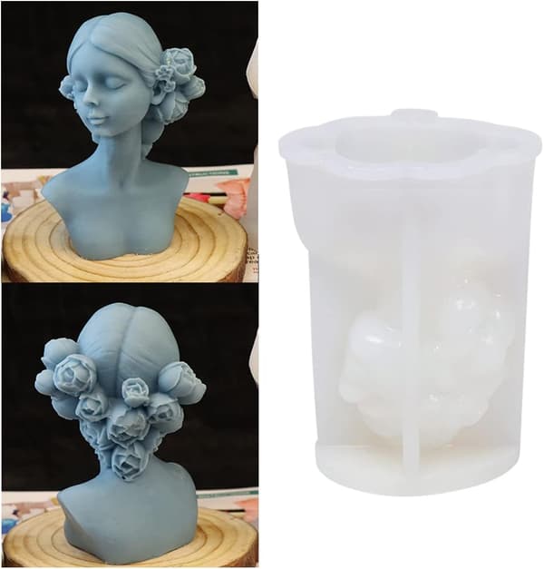 3D silikonlysform 3D silikonlysform for kvinne, hjemmelaget kunstform