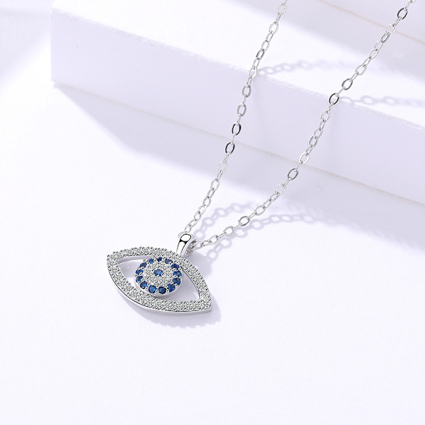 Djävulens öga halsband dam s925 sterlingsilver smycken Eur A