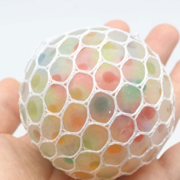 1 pakkaus värikkäitä Crystal Grape Ball -stressiä estäviä leluja (satunnainen väri