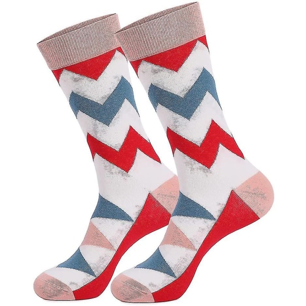 5 par sokker farge kontrast ren bomull herre lang tube 4931 | Fyndiq