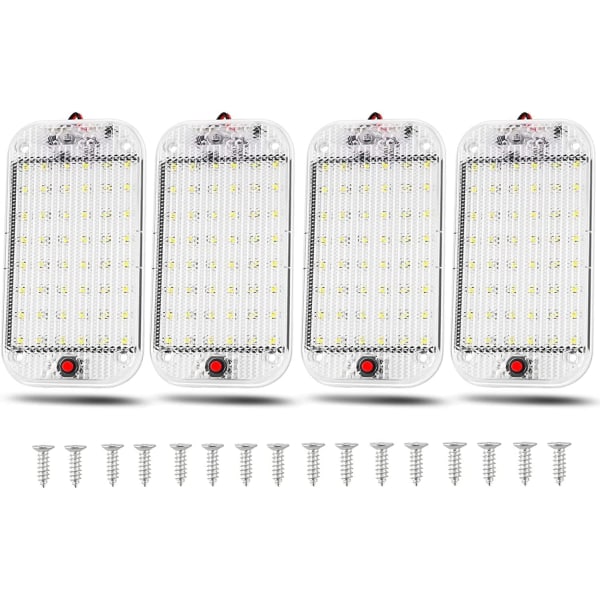 12V LED-innerbelysning 48 LED-billampa med på/av-strömbrytare