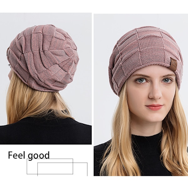 2 stycken höst och vinter kashmir blandad färg ull stickad