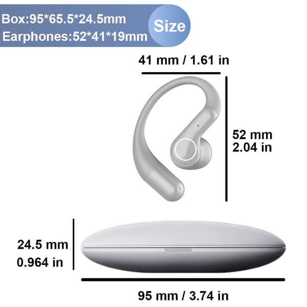 Bluetooth Headset Trådløst Headset Oversættelses Headset (Beige)