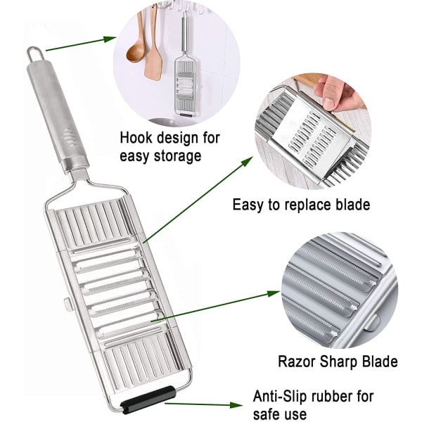 4 i 1 Multifunksjonell grønnsakskjærersett, ostehøvel kål