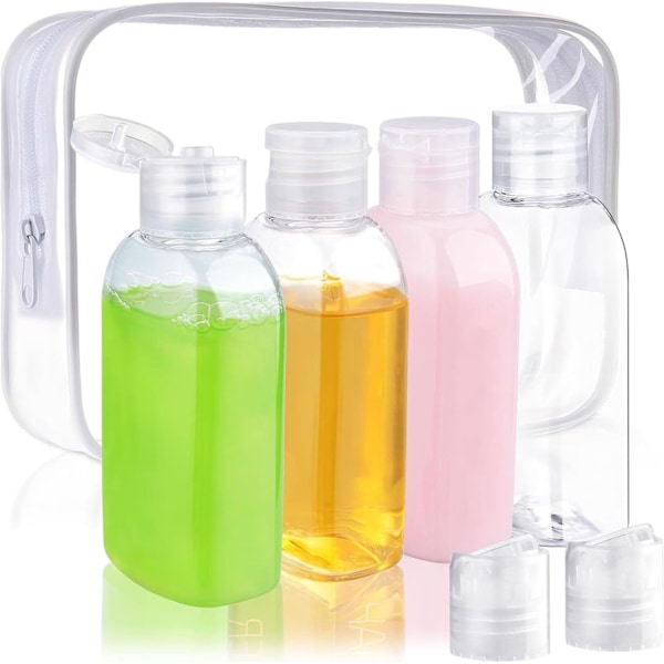 4 kpl Matka Kosmetiikka Annostelija Set (100ml, Läpinäkyvä)