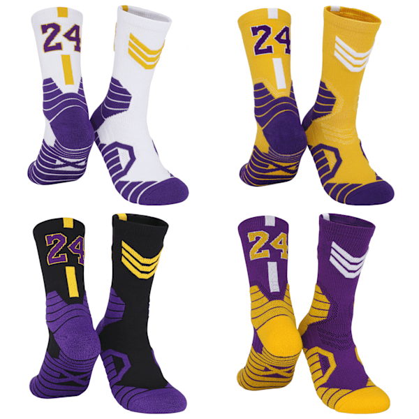 4 kpl Los Angeles Lakers Lakers Lebron No.24 Koripallo Urheilu Erwa