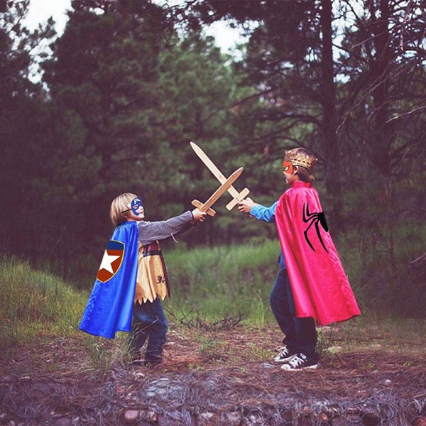 Kids Superhero Capes Set Leksaker för 3-10 år gamla pojkar Girls Party