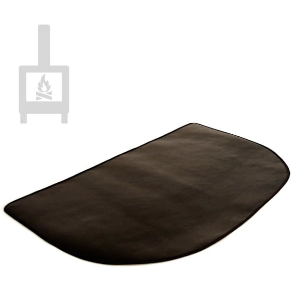 (152X70cm) brandhæmmende måtte foran pejs, brandhæmmende pejsemåtte, halvcirkelformet brandhæmmende måtte, brandhæmmende måtte til pejs, komfur, grill