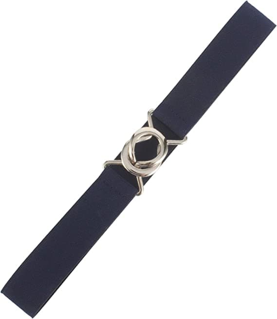 Kvinners elastiske, tynne midjebelte, enkel stil, elastisk belte for J