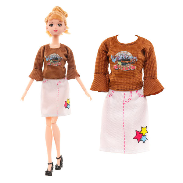12 kpl paketti 30cm nukenvaatteet Barbie-nukkevaatteet Tyttö