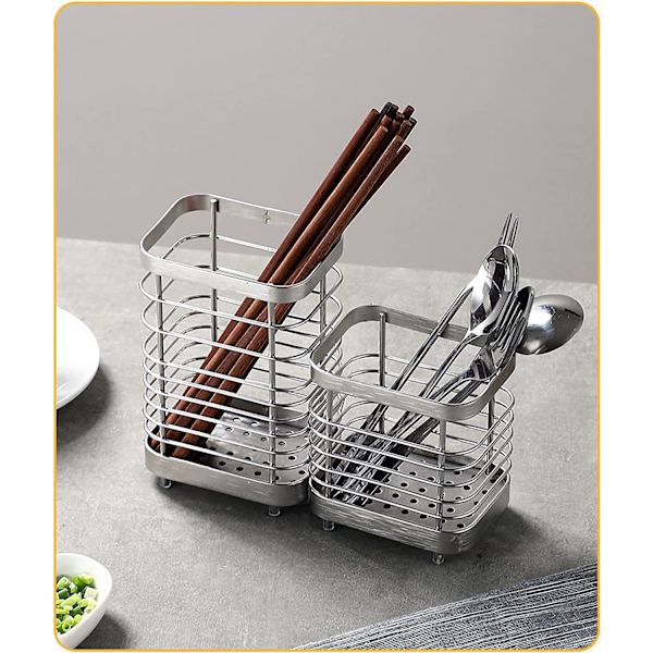 (Sølv Plus) Køkkenvask Svamp Holder, Rustfrit Stål Kitche