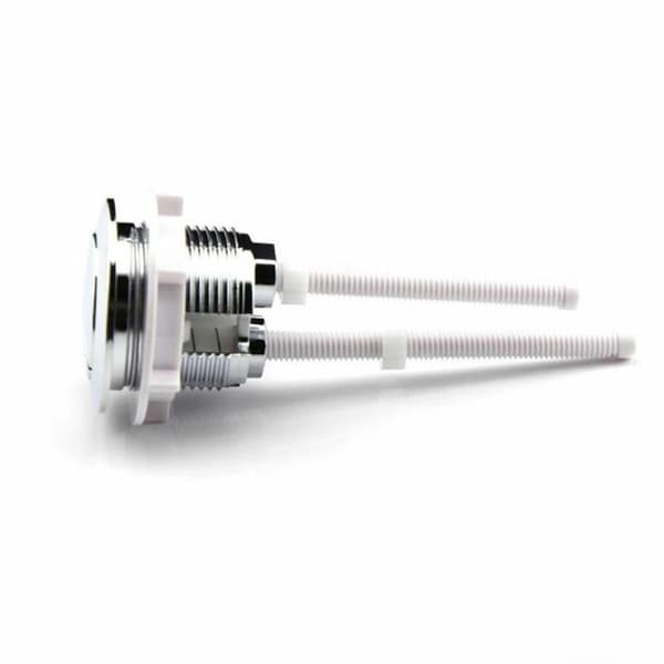 38 mm Dubbel tryckknapp för WC-spolning Krom Högtryckspump