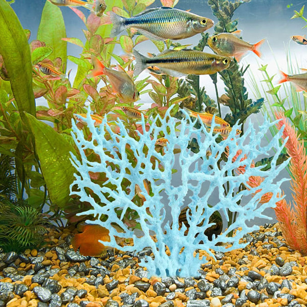 Kunstigt akvarium koral ornament plast akvarium planter