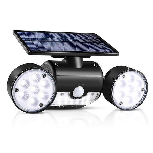 Solcellelamper 30 Led Bevegelsessensor Vanntett Lys 360 Rotat
