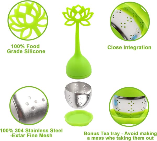 Te-infuser Filter 2-pak Rustfrit Stål Te-kugle - Løse Te S
