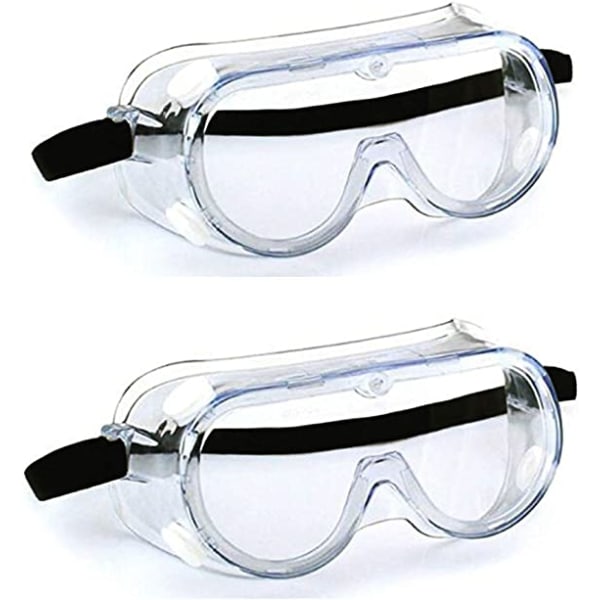 2-delers beskyttelsesbriller - Klar med linse Anti-dugg Anti-dugg