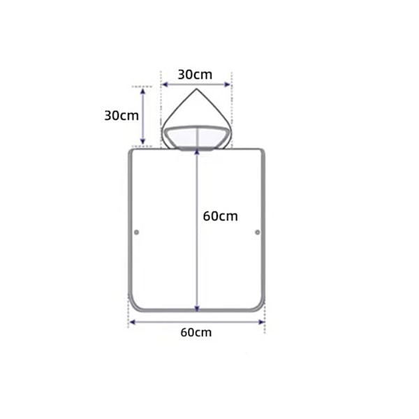 (Havfrue) Barnebadehåndkle, Barnestrandhåndkle Søte Mønstre Barnebadeponcho Kapp for Jenter og Gutter og