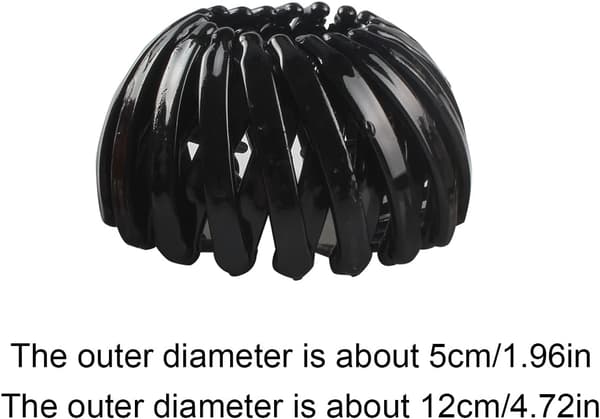 （3 stycken）Magiska elastiska hårklämmor Dubbelklämma Stretchiga hårkom