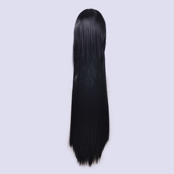 Svart peruk, svart peruk, lång svart peruk, svart peruk, svart peruk