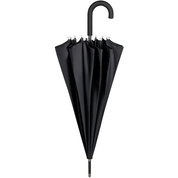 Cane Paraply Stor Robust Automatisk Åpen sort