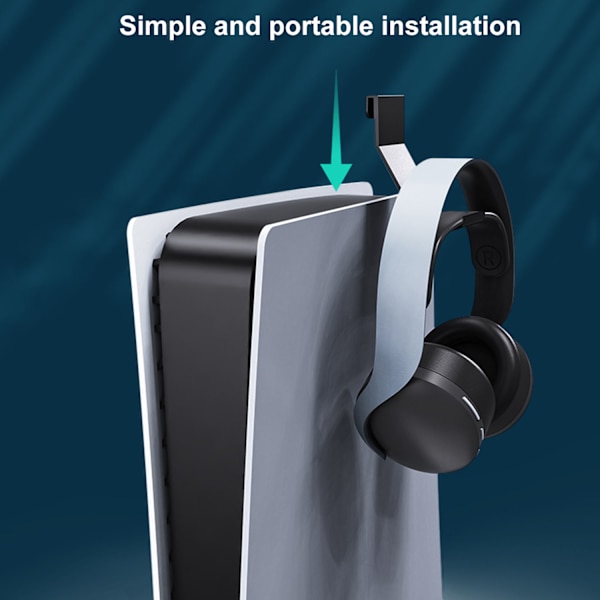 Hodetelefonholdersett, hengende hodetelefonholder, hvit hengende holder, hodetelefonlagring, hengende hodetelefonholder, hvit hodetelefonholder, hodetelefonholder, ABS-håndverksholder, kontor
