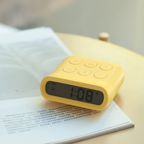 Gul digital väckarklocka T-Audace digital klocka, bärbar Batt