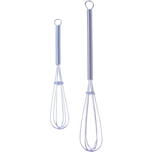 Mini Whisks Set of 2 Pcs, 5 Inches and 7 Inches