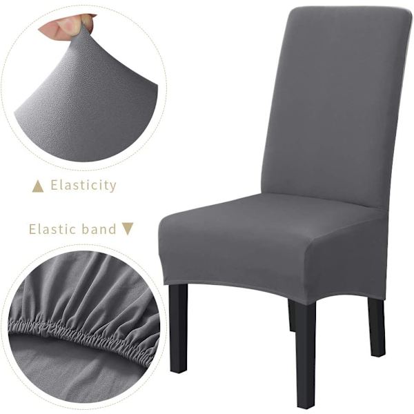 Ruokailutuolin irrotettava joustava tuolinpäällinen Beige